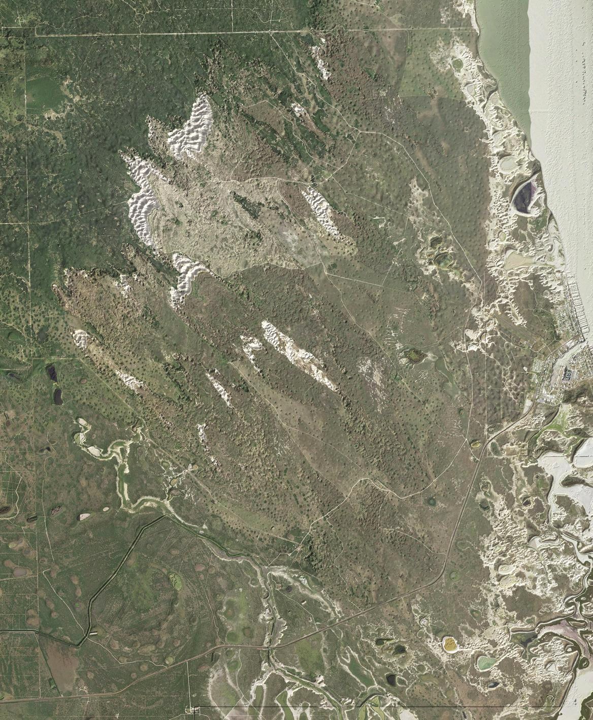 Composited map with sensor deployment grid